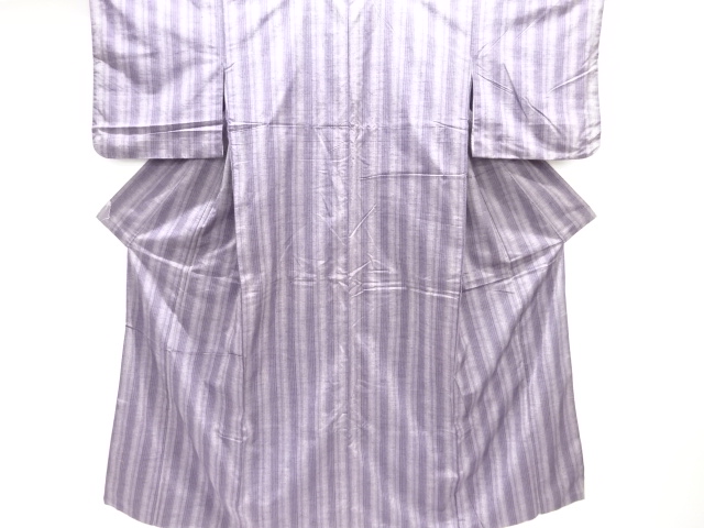 JAPANESE KIMONO / TSUMUGI / WOVEN STRIPE